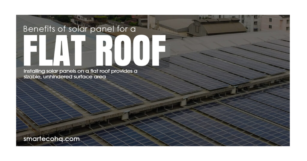 solar panels for a flat roof