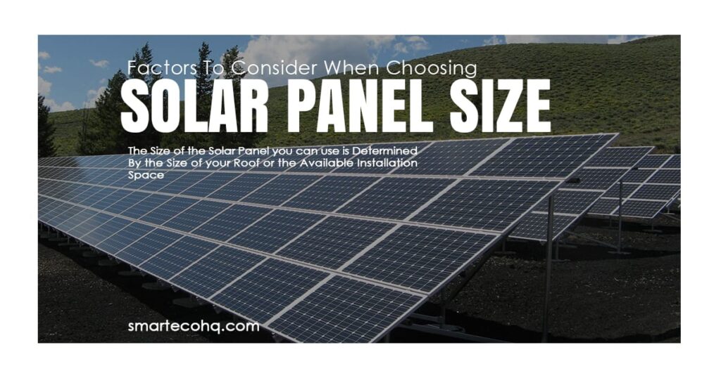 Factors while choosing solar panels