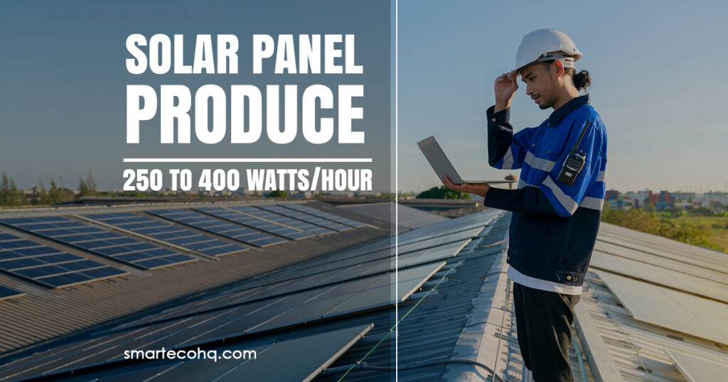 how much electricity solar panels produce per day